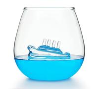 CKB LTD - Vaso de cristal grande de 500 ml, ideal para agua, whisky, zumos de naranja, 1 unidad