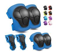 CKE Rodilleras para niños Rodilleras y Coderas Juego de Equipo de protección para niños pequeños Rodilleras Infantiles para niños/jóvenes muñequeras 3 en 1 para Ciclismo Bicicleta Patinaje Scooter