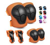 CKE Rodilleras para niños Rodilleras y coderas Juego de equipo de protección para niños pequeños Rodilleras infantiles para niños/jóvenes muñequeras 3 en 1 para Ciclismo Bicicleta Patinaje Scooter