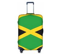 CKGODGF Funda elástica para equipaje con estampado de bandera de Jamaica, funda de equipaje personalizada con cremallera., White, L
