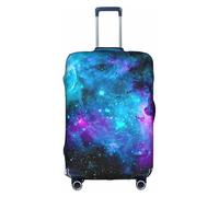 CKGODGF Funda elástica para equipaje con estampado de cielo estrellado morado, funda de equipaje personalizada con cremallera., White, XL