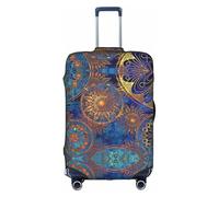 CKGODGF Funda elástica para equipaje con estampado de mandala de cielo estrellado, funda de equipaje personalizada con cremallera., White, S