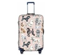 CKGODGF Funda elástica para equipaje con estampado de Oodles of Poodles, funda de equipaje personalizada con cremallera., White, S