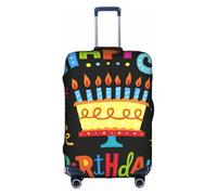 CKGODGF Funda elástica para equipaje con estampado de pastel grande, funda personalizada para equipaje con cremallera., White, S