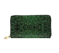 CKGODGF Hacker Era - Cartera larga de piel con estampado de moda para hombres y mujeres con cremallera, adecuada para viajes