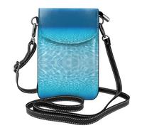 CKGODGF Tranquil bolsa cruzada de piel con estampado de paisaje submarino, perfecta para viajes y uso diario, compacta y funcional