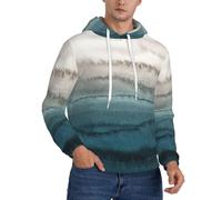 CKGODGF Within The Tides - Sudadera de forro polar con capucha para hombre, sudadera cálida de invierno, sudadera con capucha de moda, Negro, XS