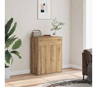 CKioict Aparador de madera de roble Artisan, para salón, interior, 60 x 30 x 75 cm