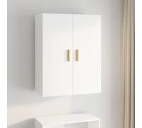 CKioict Aparador multiusos para salón, moderno, armario colgante blanco brillante, 69,5 x 34 x 90 cm, para salón, dormitorio, pasillo