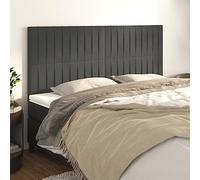 CKioict Bettzubehör Betthaupt BettkopfCabece Dormitorio Cabeceros 4 Unidades Gris Oscuro 90x5x78/88 cm Terciopelo Adecuado para Estudio, Hotel, Dormitorio