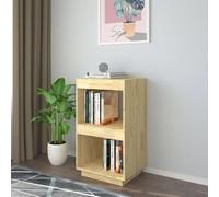 CKioict Estantería de Madera de Pino Maciza, Estante para Libros y Revistas, Mueble de Almacenamiento para DVD y Elementos Decorativos, Diseño Robusto y Elegante para Organización