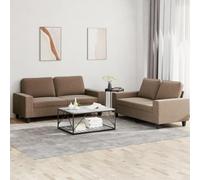 CKioict Juego de sofá duradero hecho de tela resistente con estructura de metal contrachapada resistente, cómodo acolchado para relajarse, leer y ver la televisión. Ideal para