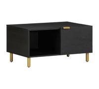 CKioict Mesa de Centro de Madera de Ingeniería con Amplio Almacenamiento, Superficie Resistente y Tiradores Metálicos para Sala de Estar y Entretenimiento