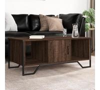 CKioict Mesa de centro marrón con aspecto de roble, mesa de centro para interior, comedor, 100 x 51 x 40 cm, madera