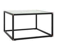 CKioict Mesa de Centro Moderna con Vidrio Templado y Recubrimiento en Polvo, Resistente y Fácil de Limpiar para Sala de Estar, Sofá o Entretenimiento