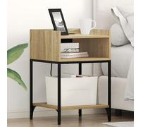 CKioict Mesillas de noche 2 piezas de roble Sonoma Bedside Table Mesilla de noche para salón dormitorio 40 x 40 x 61 cm madera