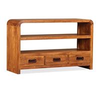 CKioict Moderno aparador de TV de madera maciza de acacia, 90 x 30 x 55 cm, para salón y comedor