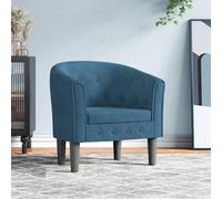 CKioict Sillón club azul oscuro terciopelo sillón de lectura para balcón dormitorio