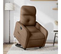 CKioict Sillón de relax con ayuda para levantarse, color marrón