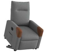 CKioict Sillón de relax con ayuda para levantarse, eléctrico, gris oscuro, tela, silla de lectura, silla para salón, balcón