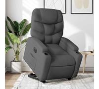 CKioict Sillón eléctrico reclinable elevable de Tela Gris Oscuro Sillón Reclinable Elevador Eléctrico para Personas Mayores con Función Manual