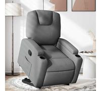 CKioict Sillón reclinable elevable de Tela Gris Oscuro Sillón Reclinable Elevador Eléctrico para Personas Mayores con Función Manual