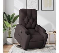 CKioict Sillón reclinable elevable Tela marrón Oscuro Sillón Reclinable Elevador Eléctrico para Personas Mayores con Función Manual