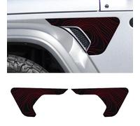 CKPEOR Lateral Fender Vent Topográfico Vinilo Calcomanías Precut Pegatinas Compatible con Jeep Wrangler JL JLU 2018-2024 y Gladiator JT 2020-22024