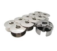 CKPSMS Marca: 10 bobinas de metal y 1 funda de bobina compatible con/repuesto para Brother Brand PR Embroidery PR650 PR650 PR1000 Singer Brand 20U (55623S 10PCS+BC-DBZ (3)-NBL6 1 unidad)