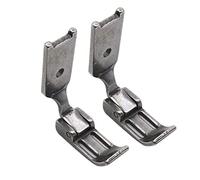 CKPSMS Marca: 2 prensatelas con cremallera de doble aguja compatibles con/repuesto para la marca Singer 112W 212G 212W JUKI Brand 512 515 (1/4 pulgadas (6 mm)