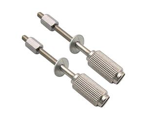 CKPSMS Marca - Juego de 2 círculos de bordado de metal con tornillos de ajuste largos compatibles con muchos aros Brother BabyLock.