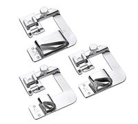 CKPSMS marca - # KP-19012 - Pie para dobladillo enrollado compatible con Singer, Brother, Janome y otro adaptador de varilla baja + (3 tamaños de pie para dobladillos enrollados)
