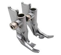 CKPSMS Marca-#KP1510LN+KP1510RN Prensatelas con cremallera izquierda+derecha Compatible con/Reemplazo para la JUKI marca DSC-244 245 LU-562 563 1508 1510(Prensatelas con cremallera izquierda+derecha)