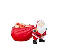 CKQshenKouyicKQ Adornos navideños, Adornos de Escritorio de Papá Noel, artesanías de Resina, bandejas for Dulces, Muebles de Almacenamiento(1)