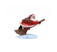 CKQshenKouyicKQ Colecciones de Figuras de Papá Noel for Accesorios de decoración navideña, Estatua de Resina, muñeca, Interior, Sala de Estar, Regalo de Año Nuevo(Ride a Broom)