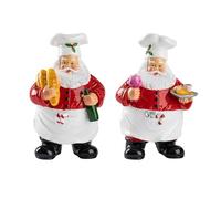 CKQshenKouyicKQ Estatua de Chef de Papá Noel for Centro de Mesa, Adorno de Resina for Mesa, decoración navideña for Dormitorio, Mesa de Comedor, Festival, Cocina y Oficina.(Cup)