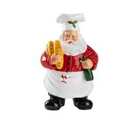 CKQshenKouyicKQ Figura navideña de Chef, Escultura de Papá Noel, decoración de Escritorio for Dormitorio y Sala de Estar.(Bread)