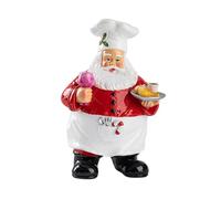 CKQshenKouyicKQ Figura navideña de Chef, Escultura de Papá Noel, decoración de Escritorio for Dormitorio y Sala de Estar.(Cup)