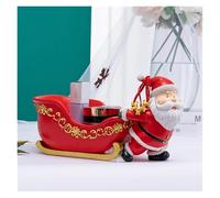CKQshenKouyicKQ Inicio Dibujos Animados Santa Claus Plato de Frutas Almacenamiento Adornos de Resina Decorativos(2)