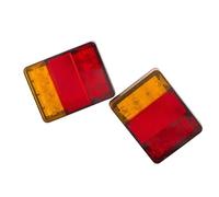 CKRKSRUTH Auto Faro Trasero Cola Juego de 2 uds. luces LED traseras 12V luz indicadora señal giro y parada freno para coche camión remolque para Caravan furgoneta RV