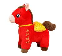 CKryzillix 2026 Year of The Horse Chinese New Year Plush Ornament, Cute Horse Mascot Hanging Decoration for Home, Car, Bag, Lunar New Year Red Gift Indoor Outdoor Decor(C)