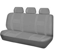CKryzillix Funda Asiento Coche,Fundas Asientos Coche Cubiertas de Asiento automovilístas traseras traseras AUTOMÁTICAS Tela de Malla para Todos los Coches Cubiertas de Asiento universales(Full Gray)