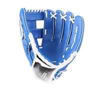 CKryzillix Guantes de Beisbol, Softball Glove Guantes de béisbol Guantes cómodos duraderos con Correas de Hombro Ajustables para Jugadores de softbol de béisbol(11.5 Inches Blue)