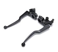 CKryzillix Manetas Moto, Maneta Embrague Moto Par de aleación de Aluminio de la Moto Freno Amp Palanca de Embrague del Cable del Freno Delantero
