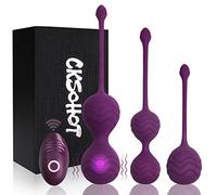 CKSOHOT Bolas Ejercicios Pelvicos con Diferentes Pesos, 3 en 1 Ejercitador Suelo Pelvico para Fortalecer el Musculo Pélvico Bolas Suelo Pelvico Mujer de Silicona Masajeador