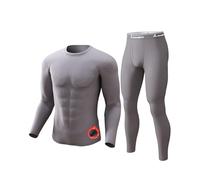 onvallaria Long Johns - Ropa interior térmica para hombre con forro de felpa suave, capa base para climas fríos, juego de camisa y pantalón, ideal para regalo, XX-Large