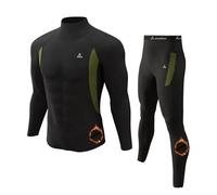 CL convallaria Ropa Interior térmica para Hombre, Ropa Interior Funcional Ropa Interior de esquí Ropa Interior de Forro Polar Transpirable Conjunto de Ropa Interior térmica térmicos para los Hombres