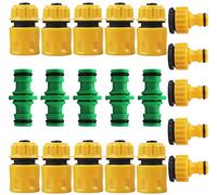 CL-Link 20 conectores de manguera, 5 conectores r?pidos de 1/2 pulgadas, 10 conectores dobles de 1/2 o 3/4 pulgadas, 5 conectores de grifo de 1/2 o 3/4 pulgadas para grifo de jard?n y hogar