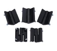 CL109 Bisagra de puerta de gabinete desmontable, resistente, de aleación de Zinc negro, extraíble, con tornillo, izquierda y derecha, 1 Uds.(CL109-L)