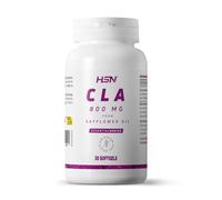 CLA de HSN | 30 Perlas | 2400 mg Real de Ácido Linoleico Conjugado por Dosis Diaria | Estandarizado 80% Aceite de Semilla de Cártamo | Suplemento para Perder Peso | No-GMO, Sin Gluten, Sin Lactosa